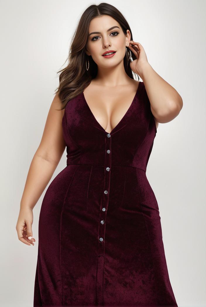 plus size shiny v neck side slit formal evening dress 120216
