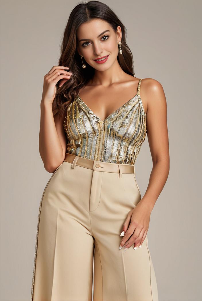 sleeveless v back tulle high low sequin appliques evening dresses 124633