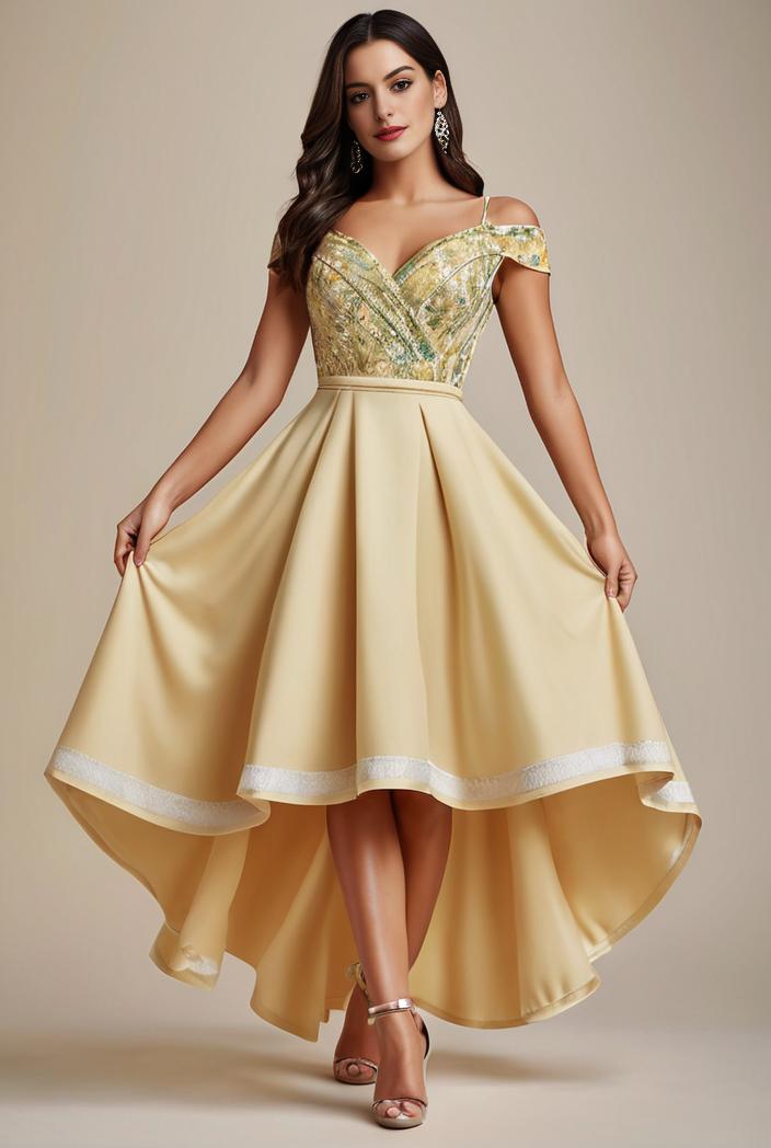 sleeveless v back tulle high low sequin appliques evening dresses 124657