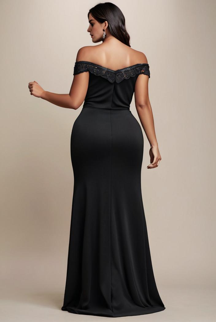 stylish plus size bodycon deep v neck sequin evening dress 125709