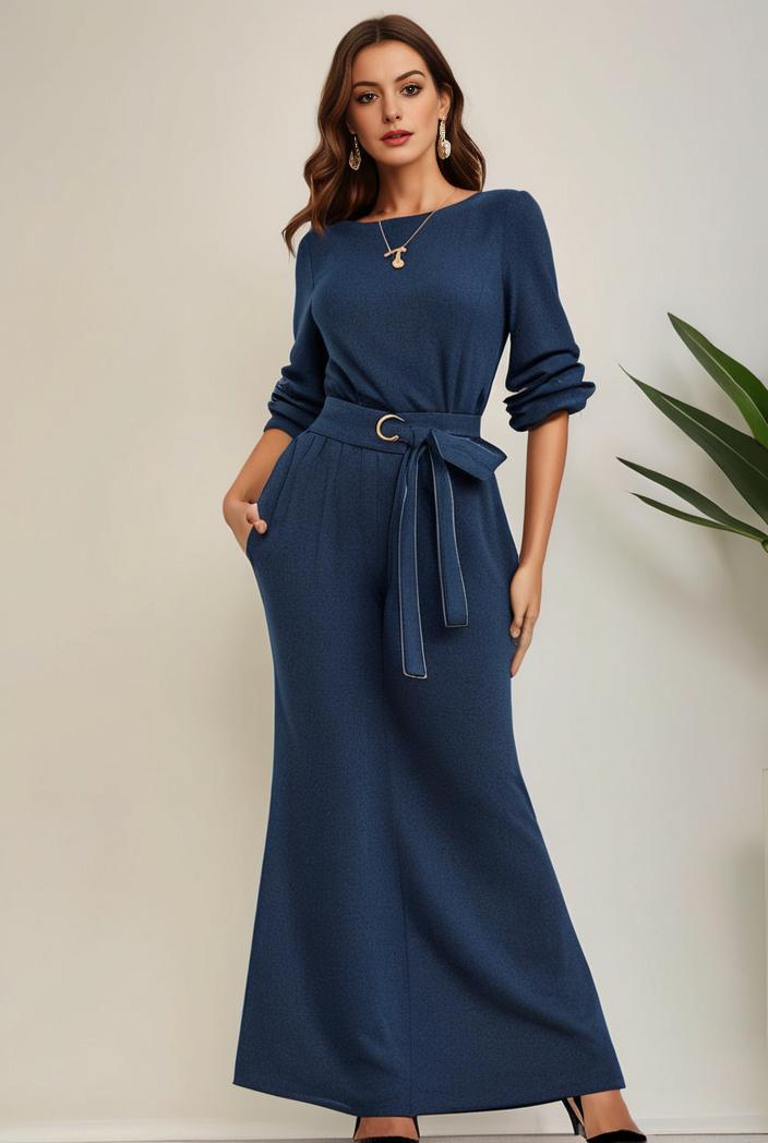 3 4 sleeve bodycon plunging back sequin evening dress 128432