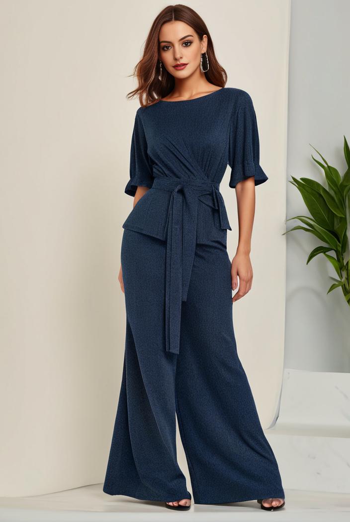 3 4 sleeve bodycon plunging back sequin evening dress 128434