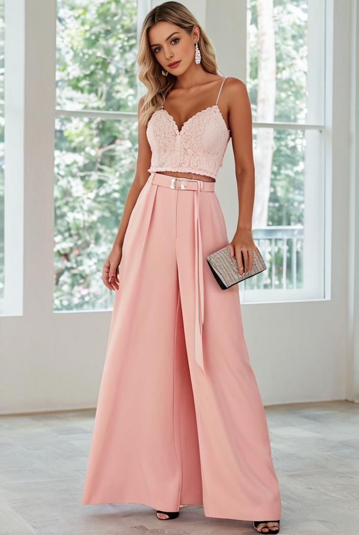 convertible chiffon lace open back spaghetti straps bridesmaid dress 129123