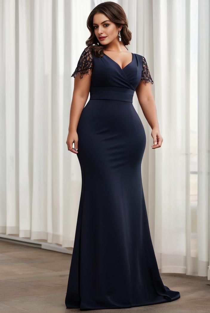 deep v neck sequin short sleeve high side front slit mother of the bride dress 130107