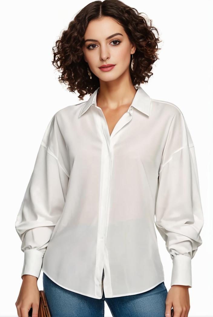 plus size casual blouse women s plus solid button up lantern sleeve turn down collar nipped waist blouse 136472