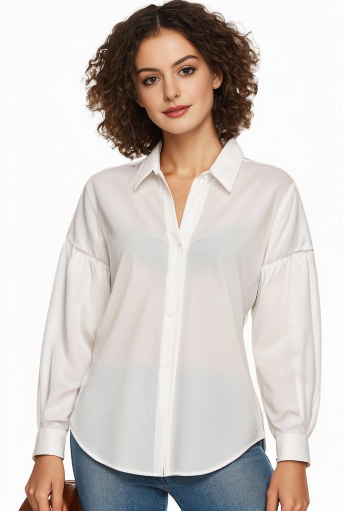 plus size casual blouse women s plus solid button up lantern sleeve turn down collar nipped waist blouse 136478