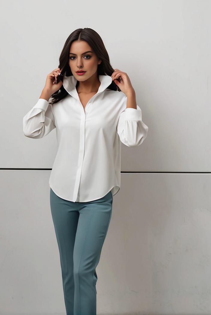plus size casual blouse women s plus solid button up lantern sleeve turn down collar nipped waist blouse 136480