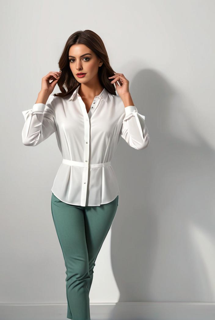 plus size casual blouse women s plus solid button up lantern sleeve turn down collar nipped waist blouse 136487