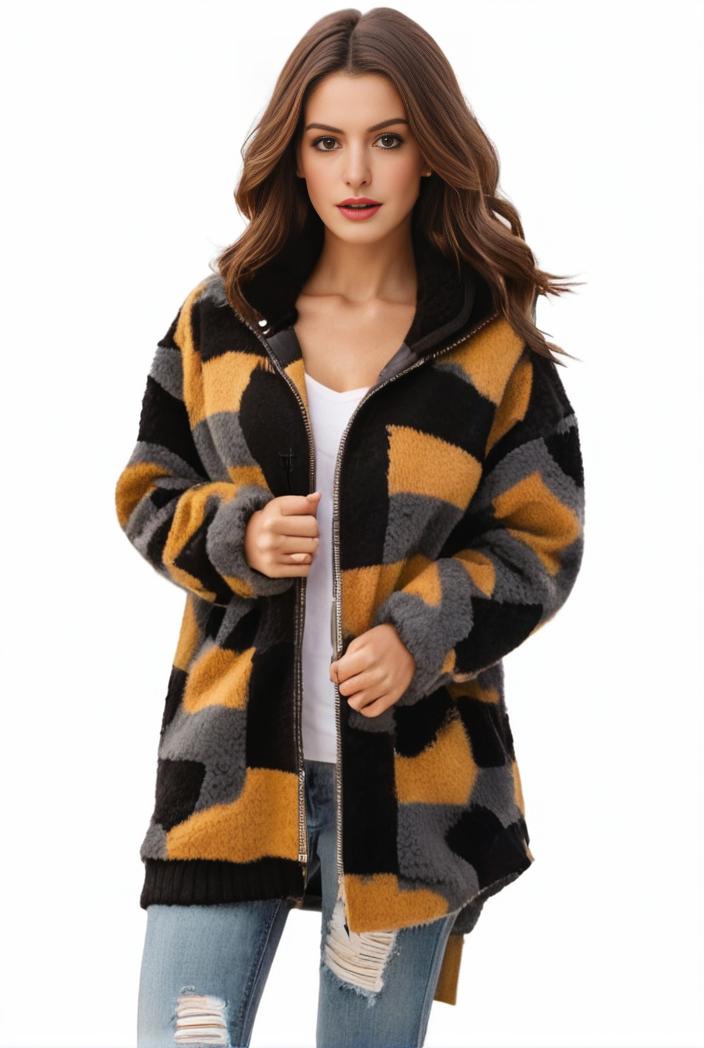 plus size halloween coat women s pus allover cat pumpkin print long sleeve open front medium stretch cardigan overcoat 137393
