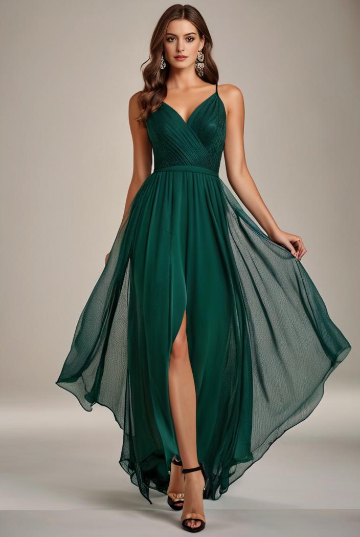 sequin bodice tulle high low evening dress with ribbon waist 140723