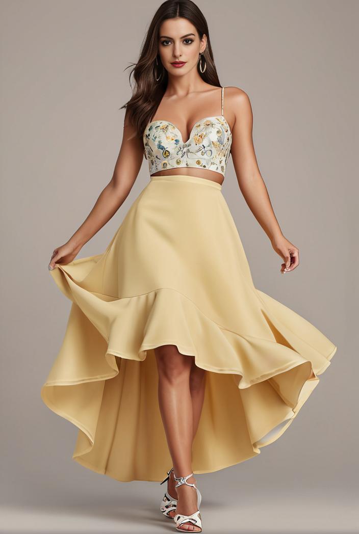 sleeveless v back tulle high low sequin appliques evening dresses 143269