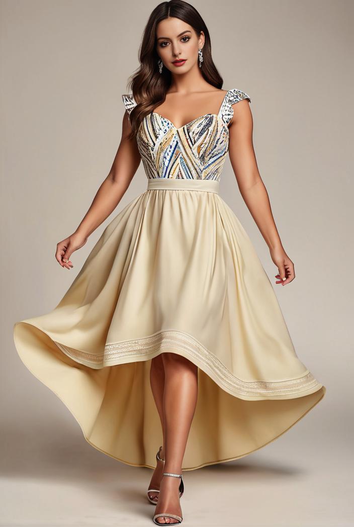 sleeveless v back tulle high low sequin appliques evening dresses 143270