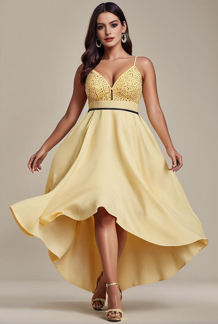 sleeveless v back tulle high low sequin appliques evening dresses 143272