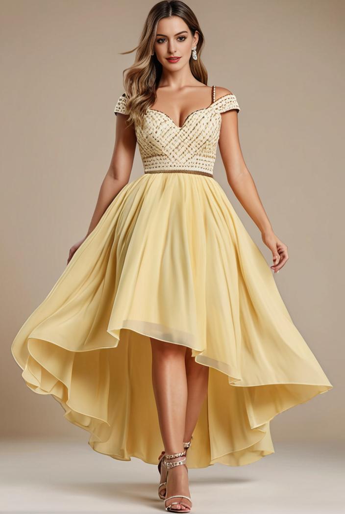 sleeveless v back tulle high low sequin appliques evening dresses 143274