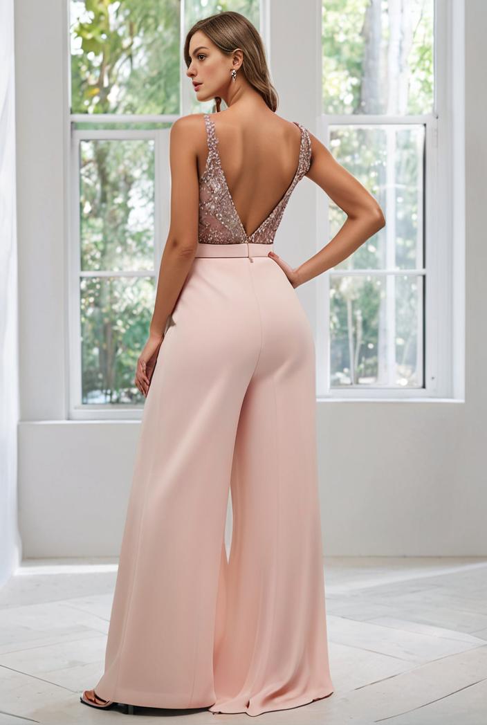 convertible chiffon lace open back spaghetti straps bridesmaid dress 147734