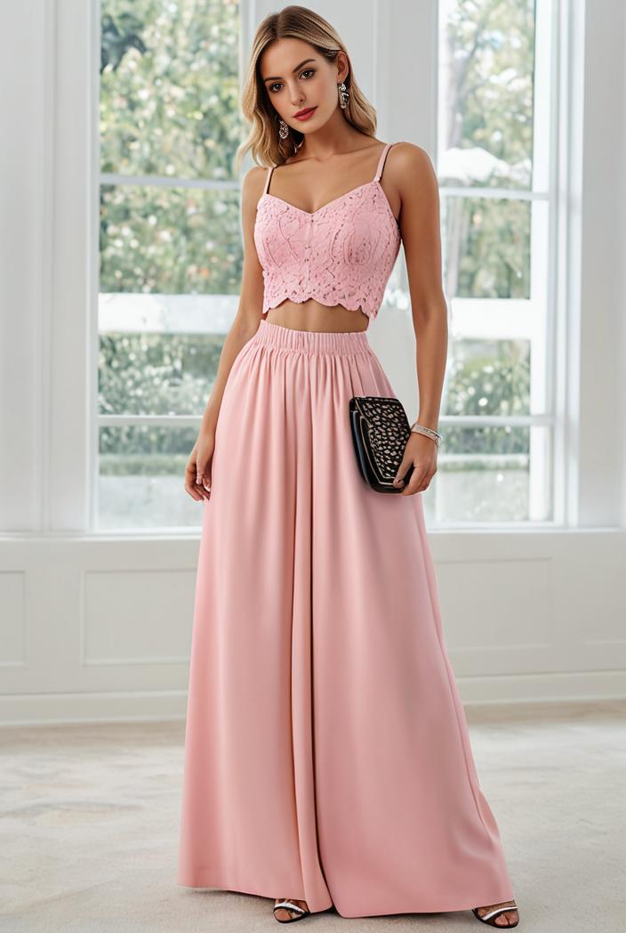 convertible chiffon lace open back spaghetti straps bridesmaid dress 147740
