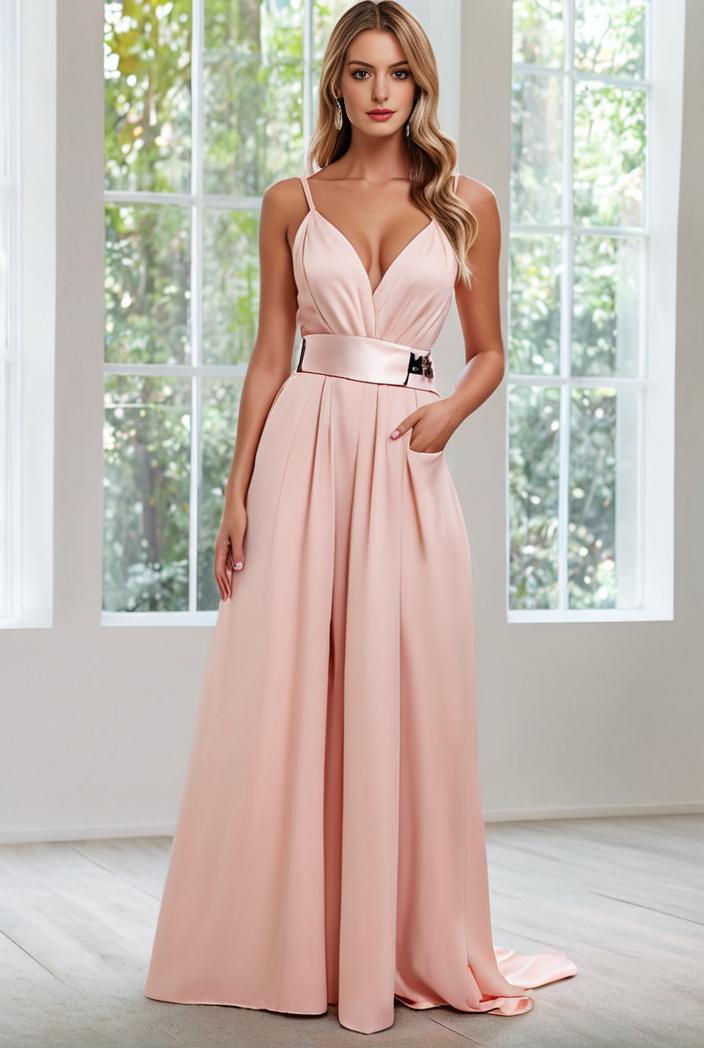 convertible chiffon lace open back spaghetti straps bridesmaid dress 147750