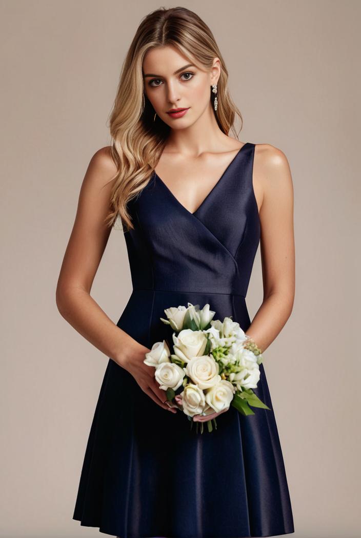 deep v neck lace chiffon bridesmaid dress with asymmetrical hem 148191