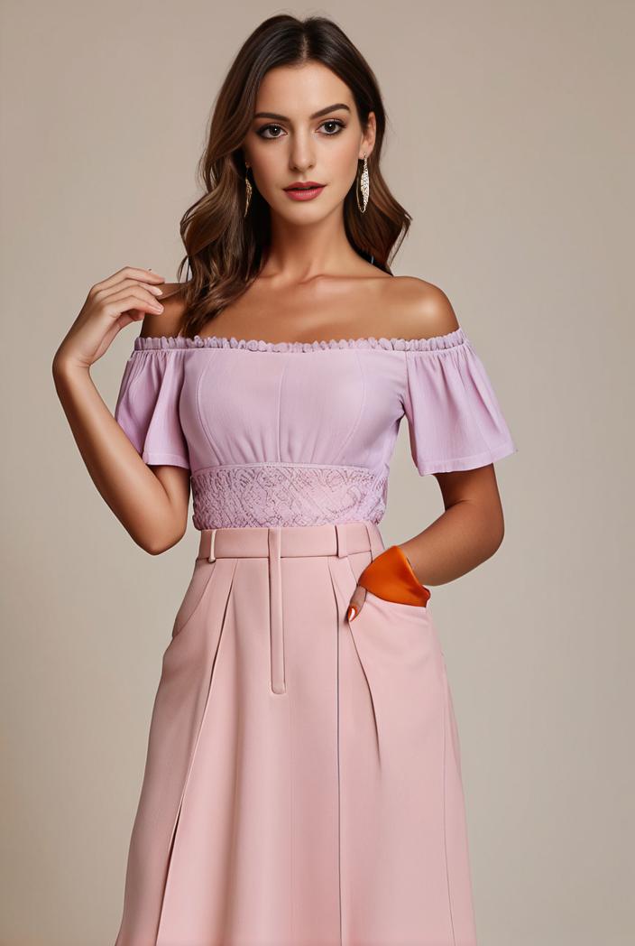 elegant chiffon high low off the shoulder bridesmaid dress 149195