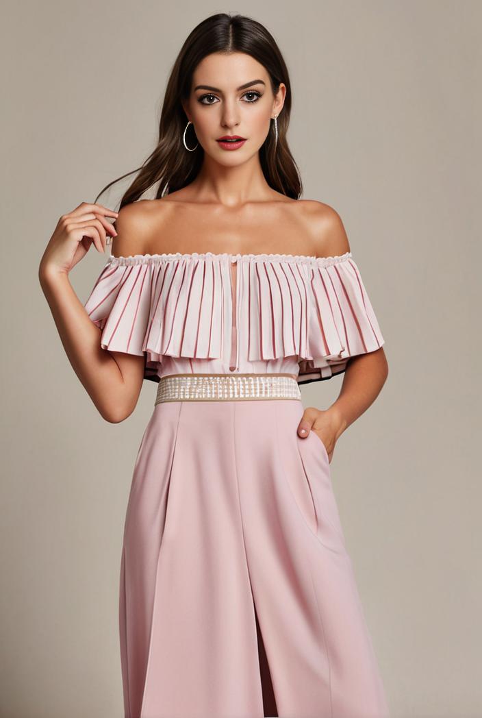elegant chiffon high low off the shoulder bridesmaid dress 149194