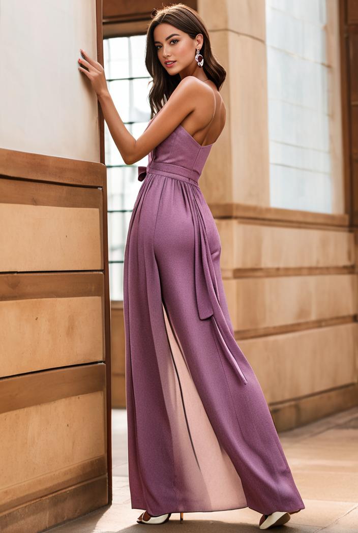 spaghetti strap 2 in 1 sheer evening dress 122322