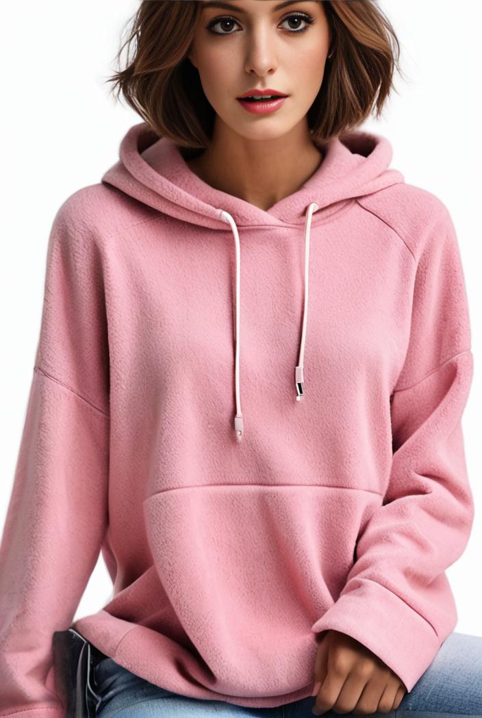 plus size casual hoodie women s plus solid ribbed long sleeve slight stretch hoodie drawstring sweatshirt 105147