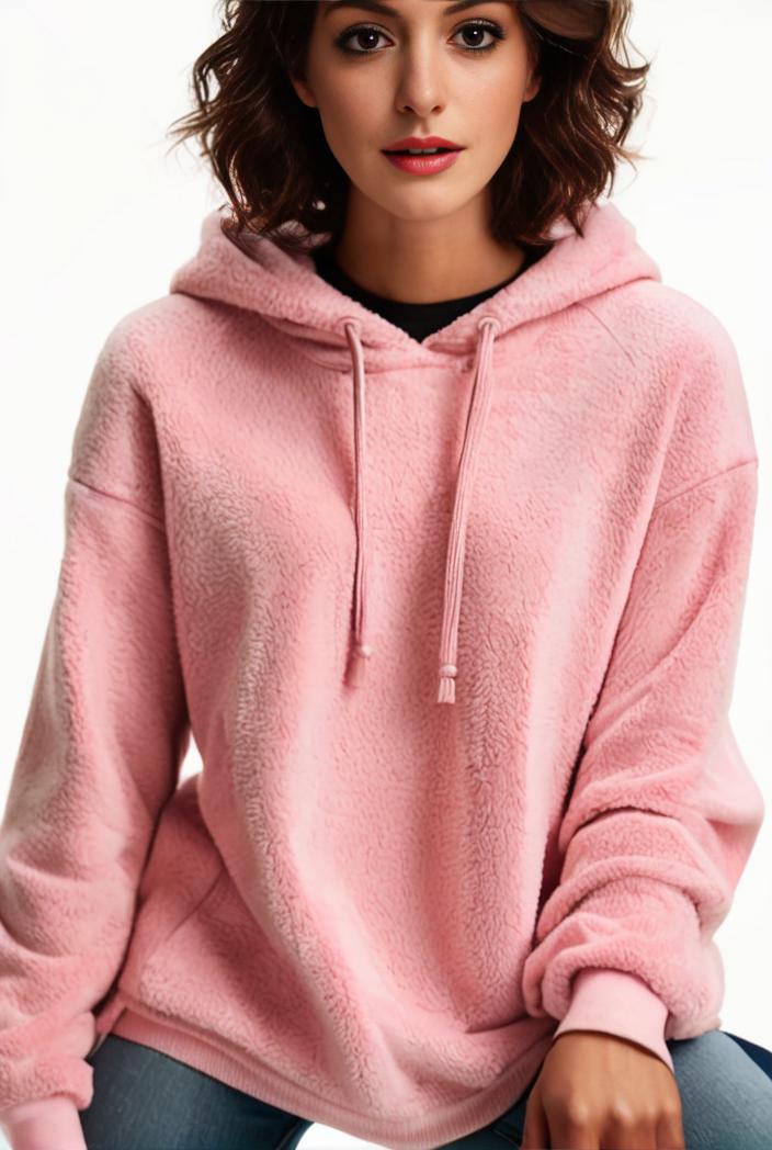 plus size casual hoodie women s plus solid ribbed long sleeve slight stretch hoodie drawstring sweatshirt 105148