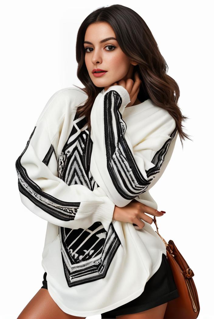 plus size casual sweatshirt women s plus graphic letter print long sleeve round neck slight stretch sweatshirt 105198