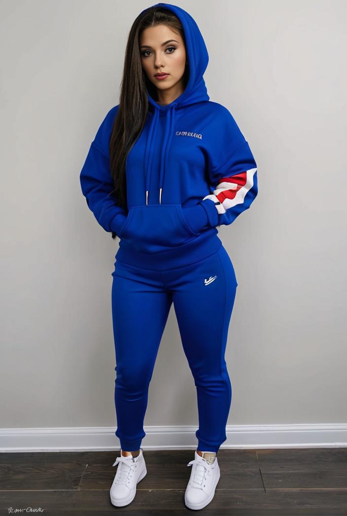 casual drawstring pants and hoodie combo set for women 101682