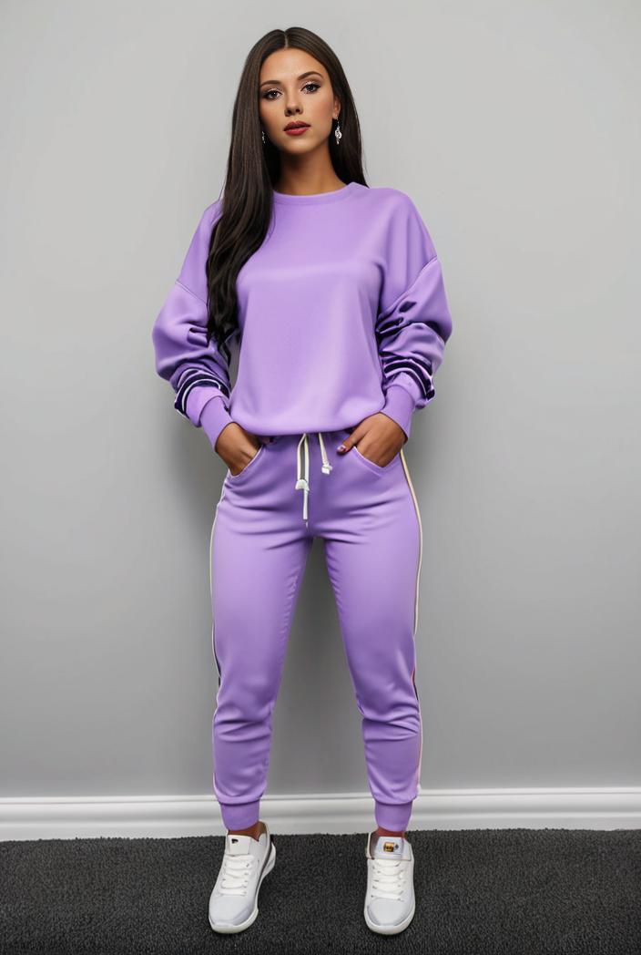 casual drawstring pants and hoodie combo set for women 101696