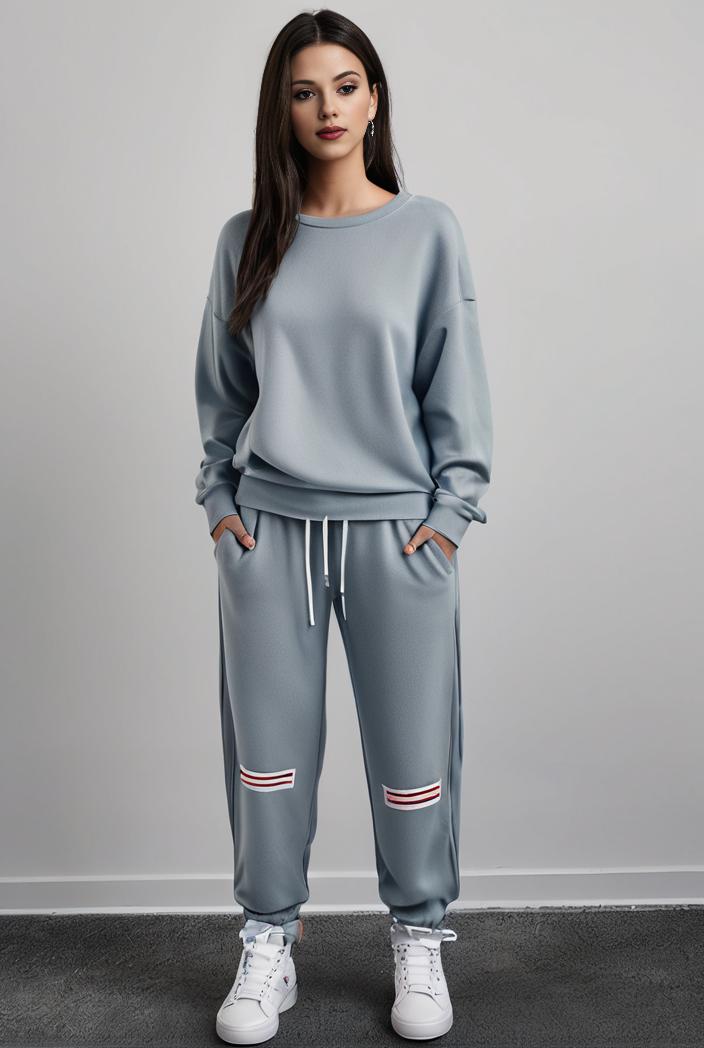 casual drawstring pants and hoodie combo set for women 101755