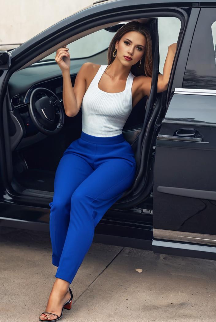 casual skinny jeans with ripped holes and slant pockets 102413