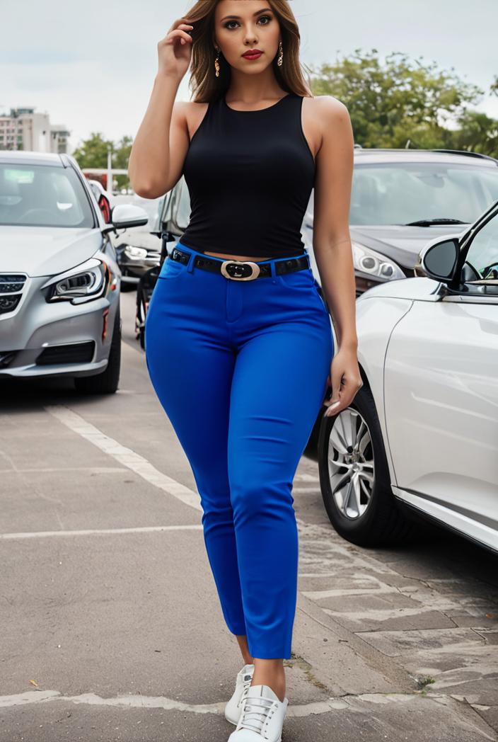 casual skinny jeans with ripped holes and slant pockets 102424