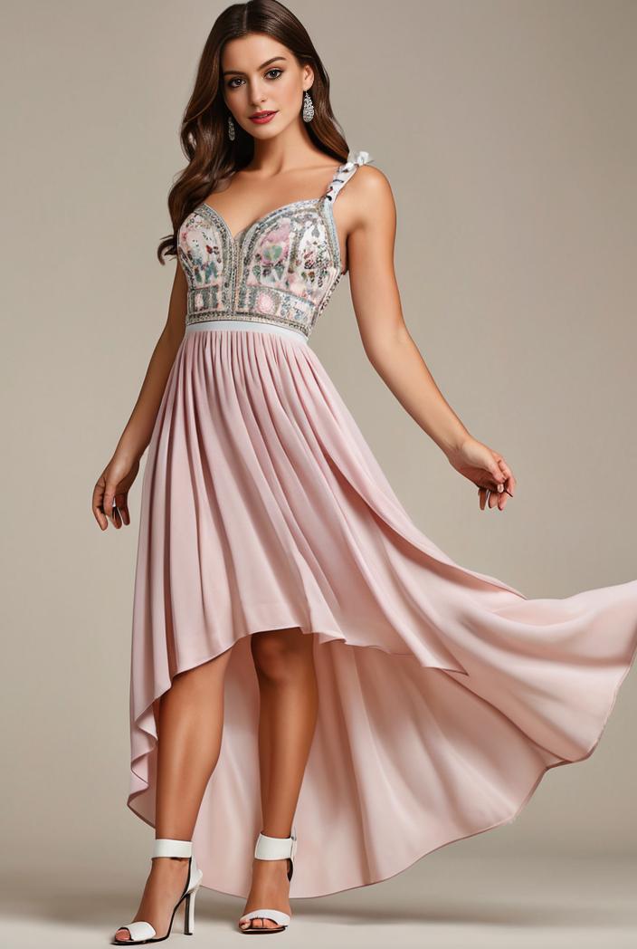 plus size sequin high low deep v neck tulle evening dresses 107321