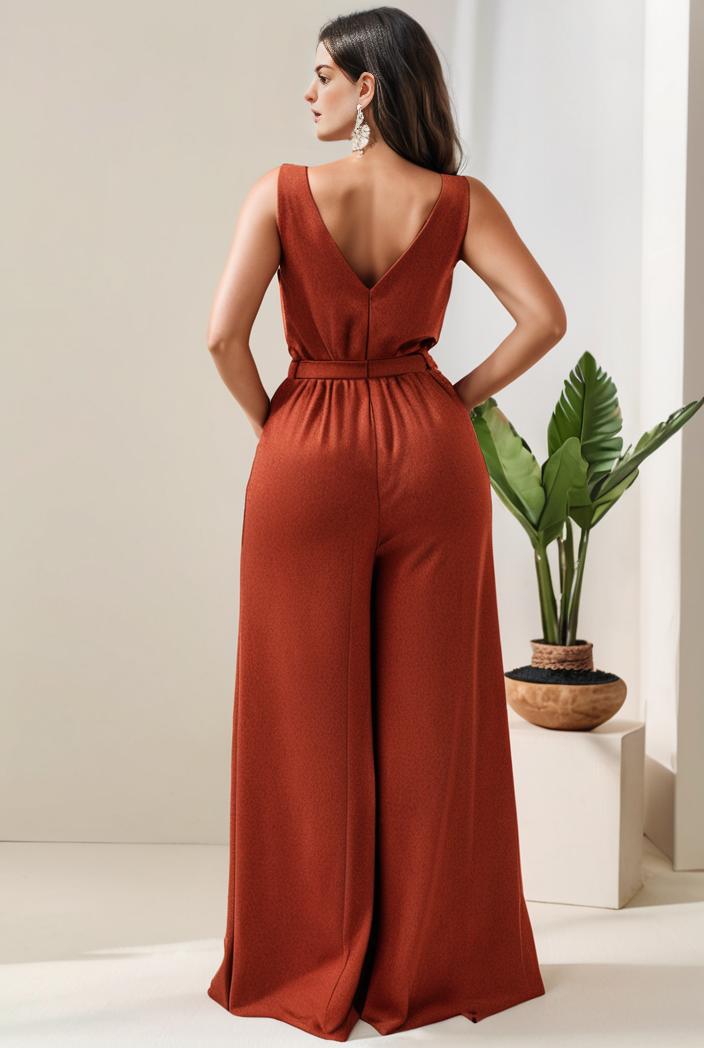 plus size shiny v neck side slit formal evening dress 107555