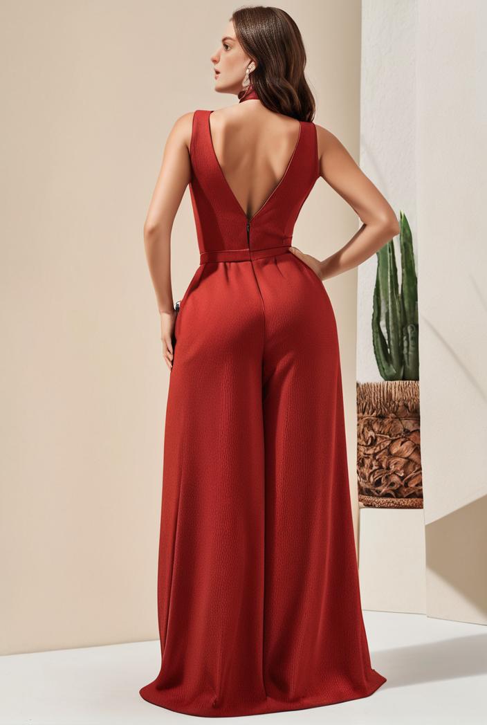 plus size shiny v neck side slit formal evening dress 107557
