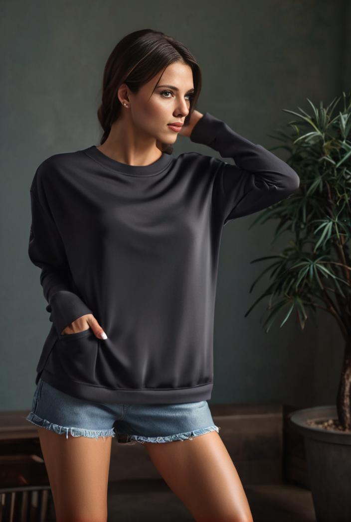 cozy letter print drop shoulder sweatshirt for women to stay stylish and warm during fall winter 105200