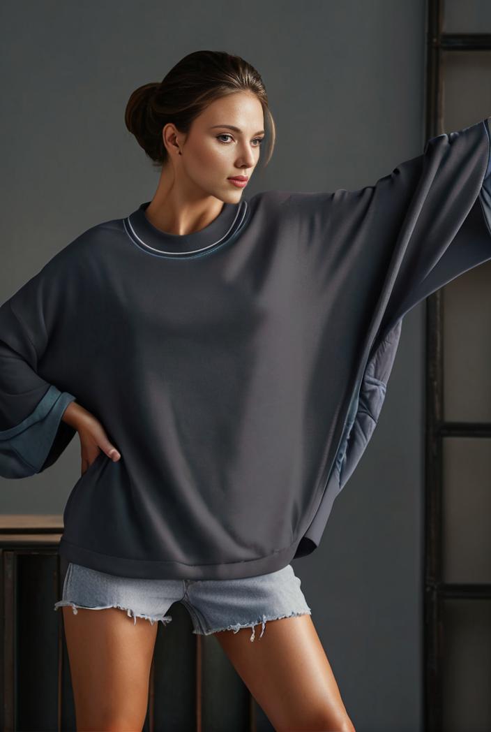 cozy letter print drop shoulder sweatshirt for women to stay stylish and warm during fall winter 105202