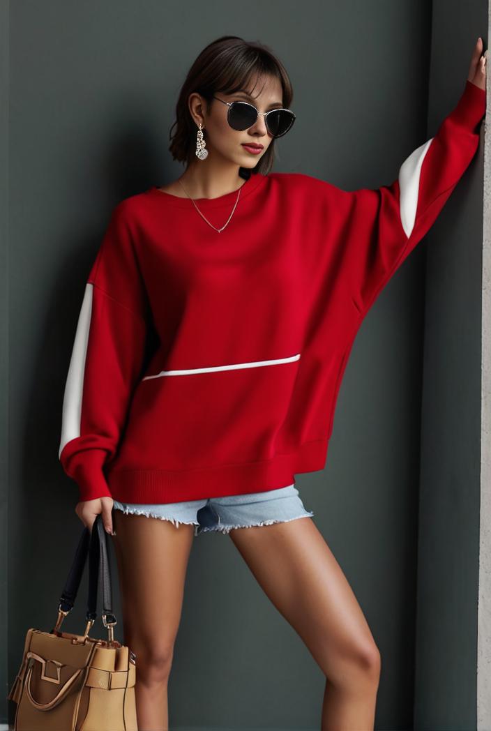 cozy letter print drop shoulder sweatshirt for women to stay stylish and warm during fall winter 105205