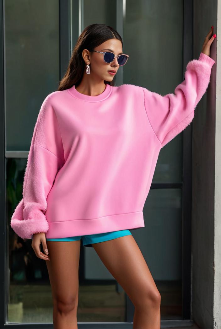 cozy letter print drop shoulder sweatshirt for women to stay stylish and warm during fall winter 105251