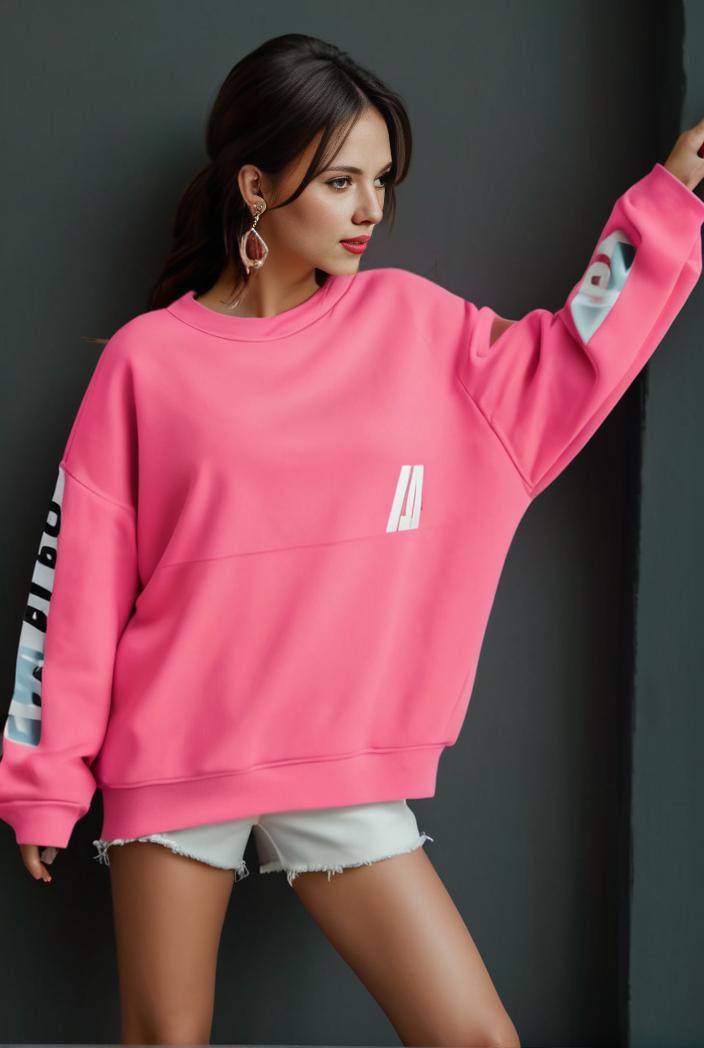 cozy letter print drop shoulder sweatshirt for women to stay stylish and warm during fall winter 105253