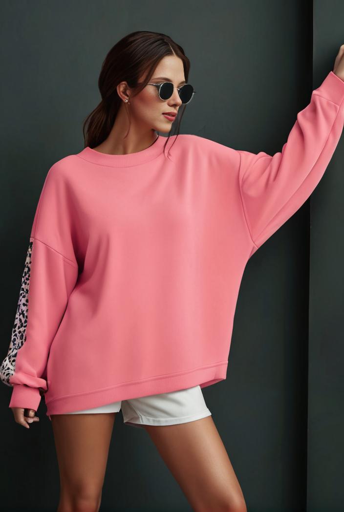 cozy letter print drop shoulder sweatshirt for women to stay stylish and warm during fall winter 105257