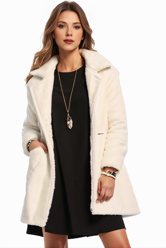 cozy winter teddy coat for women 105465