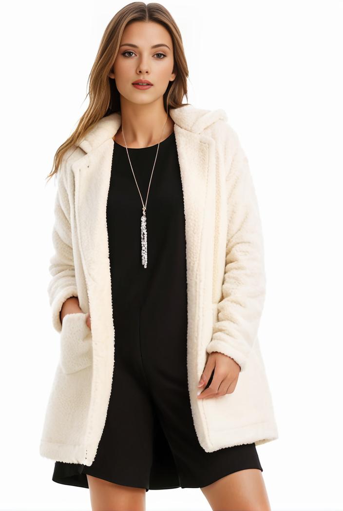 cozy winter teddy coat for women 105466