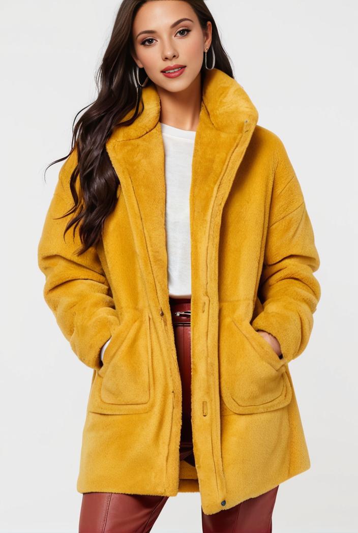 cozy winter teddy coat for women 105488