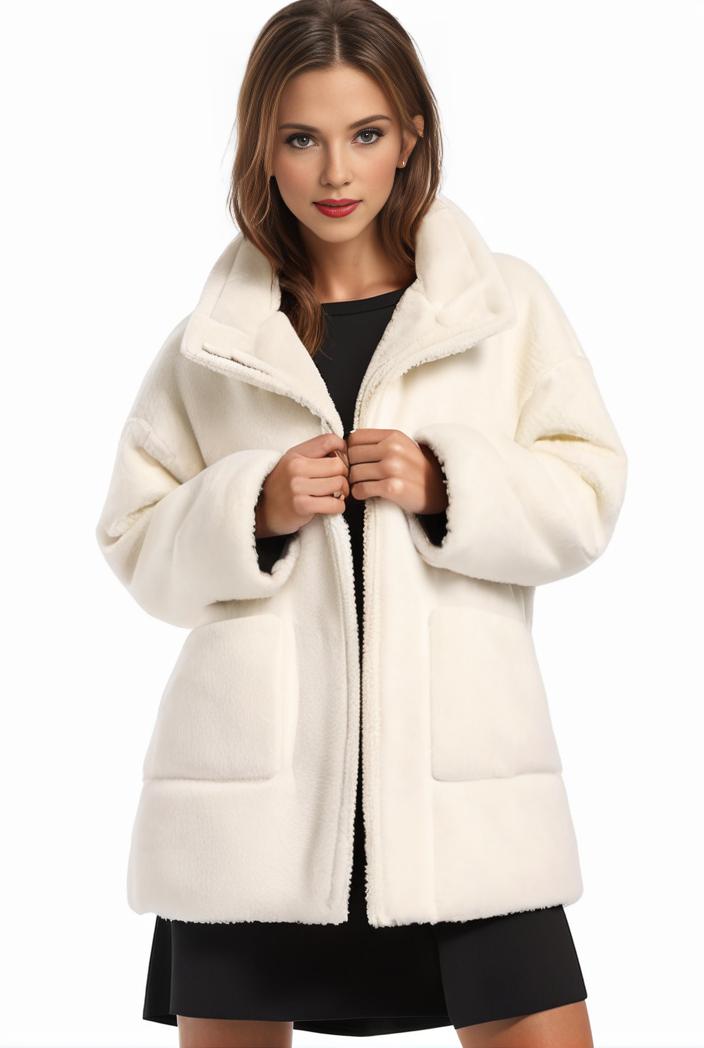 cozy winter teddy coat for women 105520