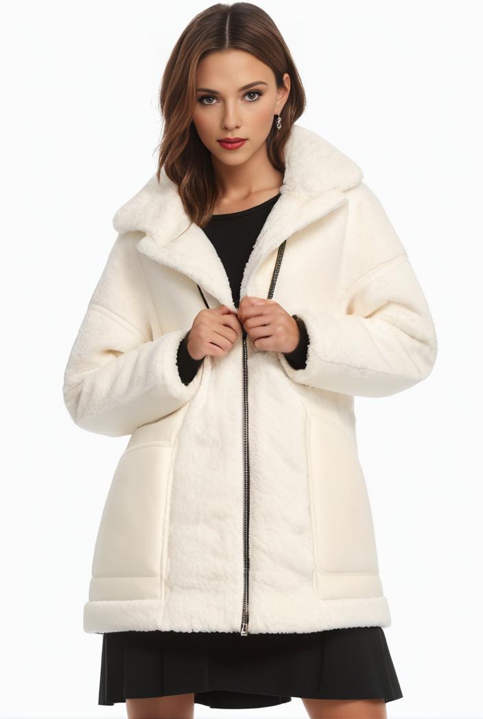 cozy winter teddy coat for women 105521