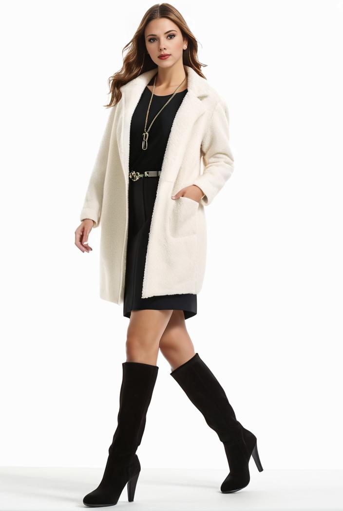 cozy winter teddy coat for women 105538