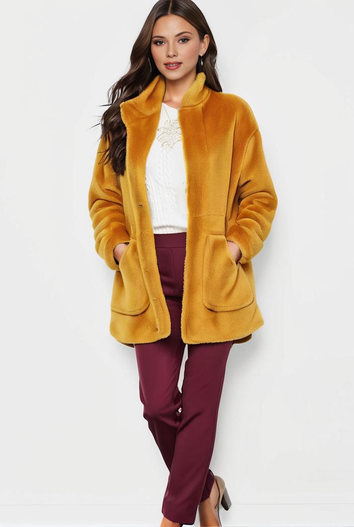 cozy winter teddy coat for women 105541