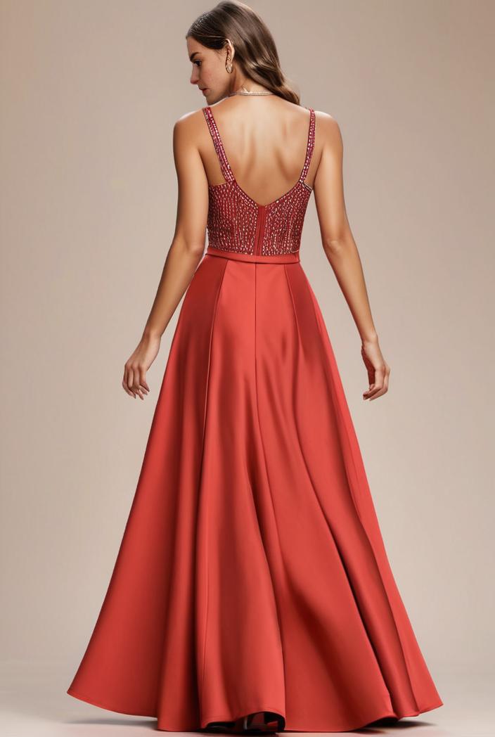 convertible chiffon lace open back spaghetti straps bridesmaid dress 116208